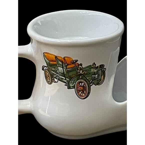 Vintage Ceramic Scuttle Shaving Mug Antique Cadillac Car Collector - Picture 2 of 7